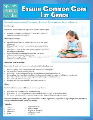 Read online English Common Core 1st Grade (Speedy Study Guide) - Speedy Publishing file in PDF
