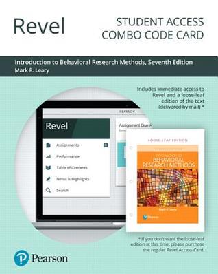 Read Introduction to Behavioral Research Methods [with Revel Code] - Mark R. Leary | ePub