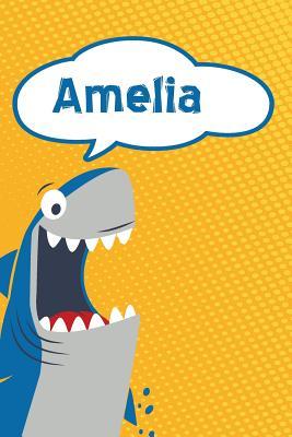 Read Amelia: Personalized Shark Isometric Dot Paper Notebook for Kids 120 Pages 6x9 -  | PDF