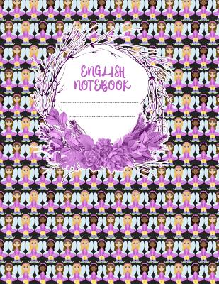 Download English Notebook: A 8.5x11 Inch Matte Softcover Paperback Notebook Journal With 120 Blank Lined Pages - Cursive Paper- Fairies and Butterflies -  file in ePub